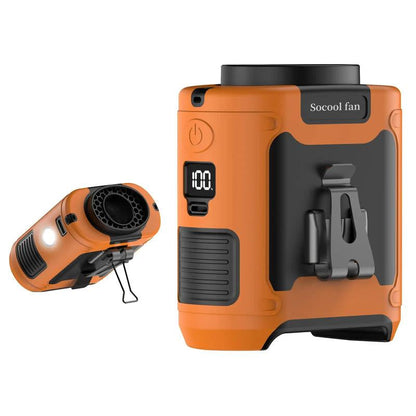 Portable 10,000mAh Power Bank: 3-in-1 Fan, Torch & LED Light