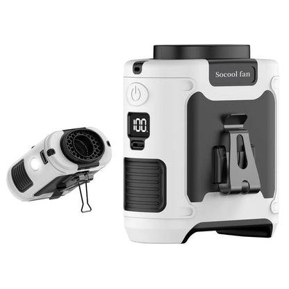 Portable 10,000mAh Power Bank: 3-in-1 Fan, Torch & LED Light