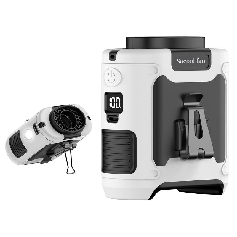 Portable 10,000mAh Power Bank: 3-in-1 Fan, Torch & LED Light