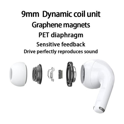 LED Display Noise-Canceling Bluetooth Earbuds