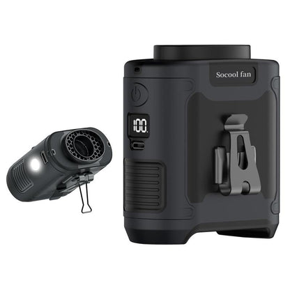 Portable 10,000mAh Power Bank: 3-in-1 Fan, Torch & LED Light