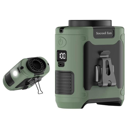 Portable 10,000mAh Power Bank: 3-in-1 Fan, Torch & LED Light