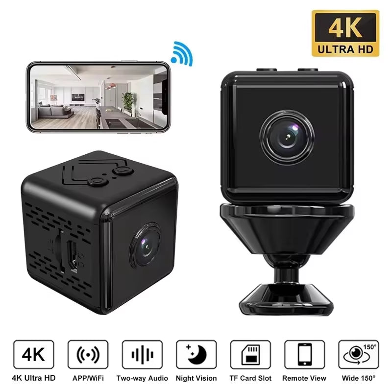 UltraMini 4K WiFi Security Cam – Watch What Matters, Anytime, Anywhere!