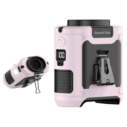 Portable 10,000mAh Power Bank: 3-in-1 Fan, Torch & LED Light