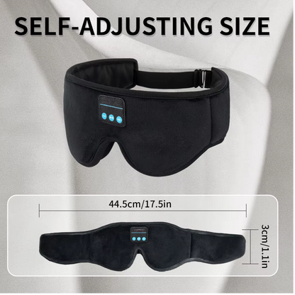 DreamTune 3D: Bluetooth Sleep Mask with Wireless Headset & Adjustable Eye Cover