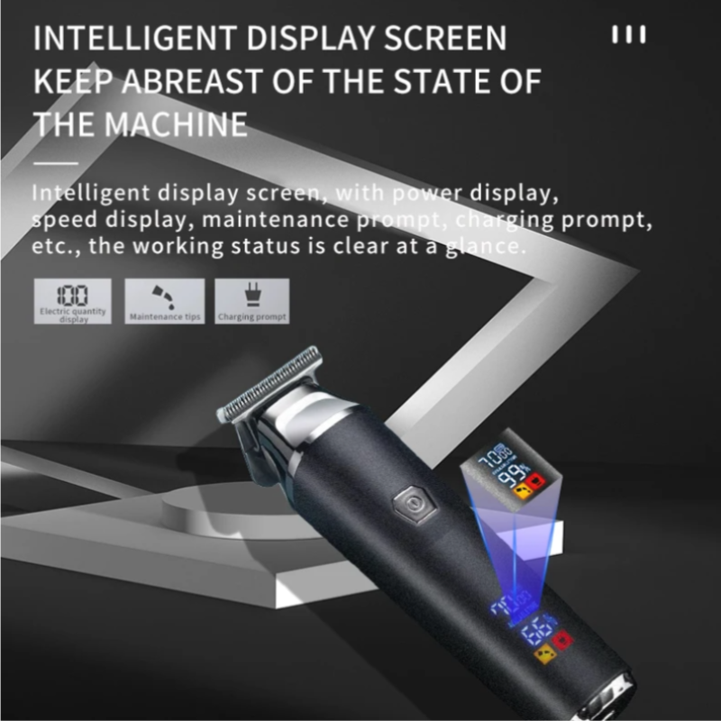 ZeroBlade™ Pro: Cordless 7000RPM Hair Trimmer with LCD Display