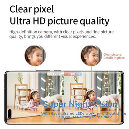 UltraMini 4K WiFi Security Cam – Watch What Matters, Anytime, Anywhere!