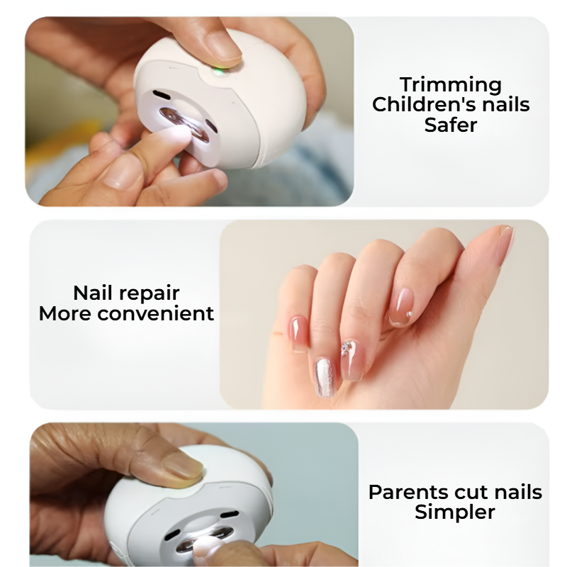TrimEase Pro: Electric Nail Clippers with Light – Safe, Smooth & Effortless Grooming for All Ages